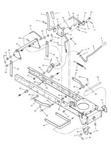 Part Location Diagram of 094217ZMA Briggs and Stratton Pto handle - 3520/30